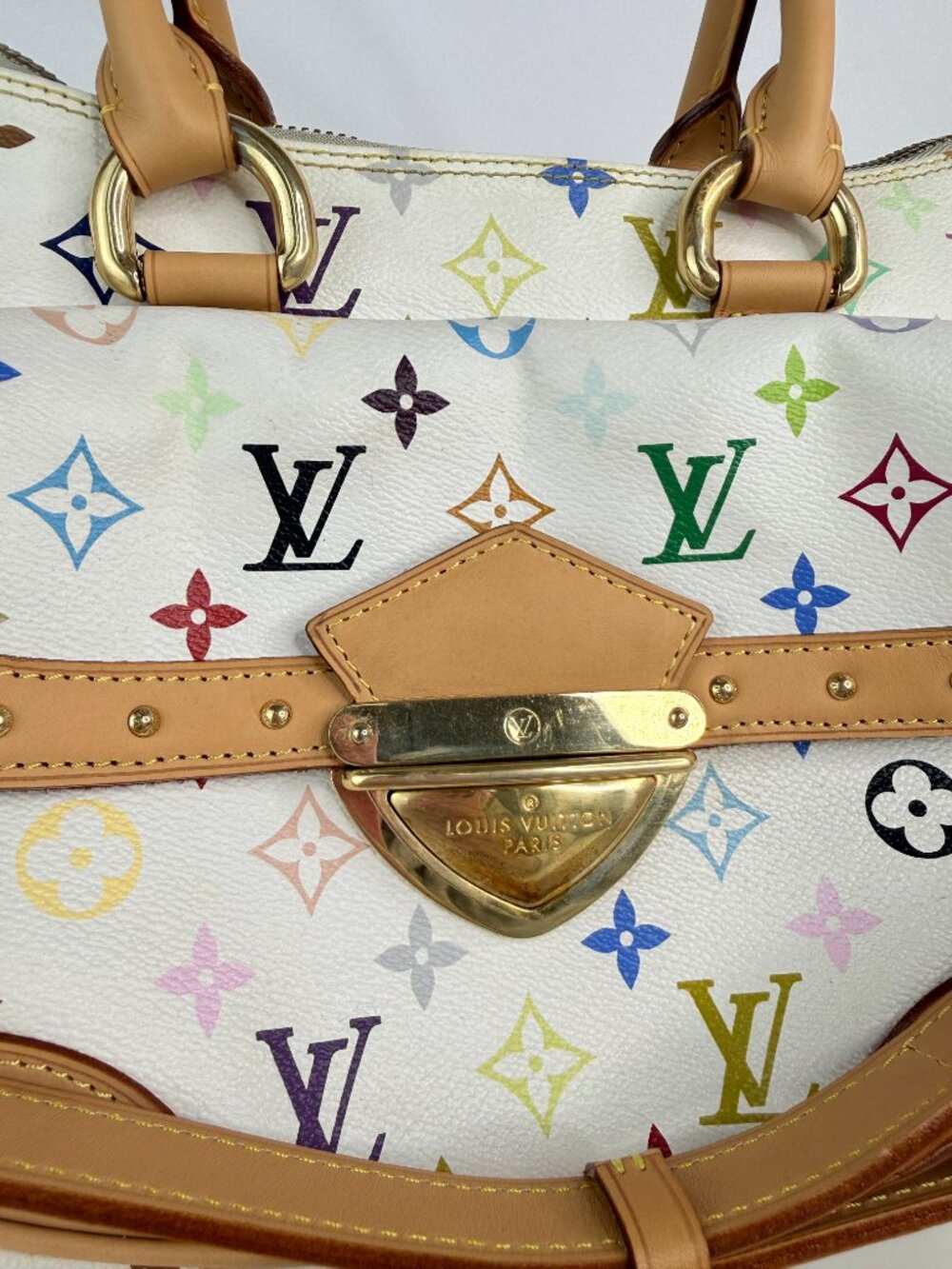 louis vuitton beverly MM monogram multicolor white - Picture 3 of 12